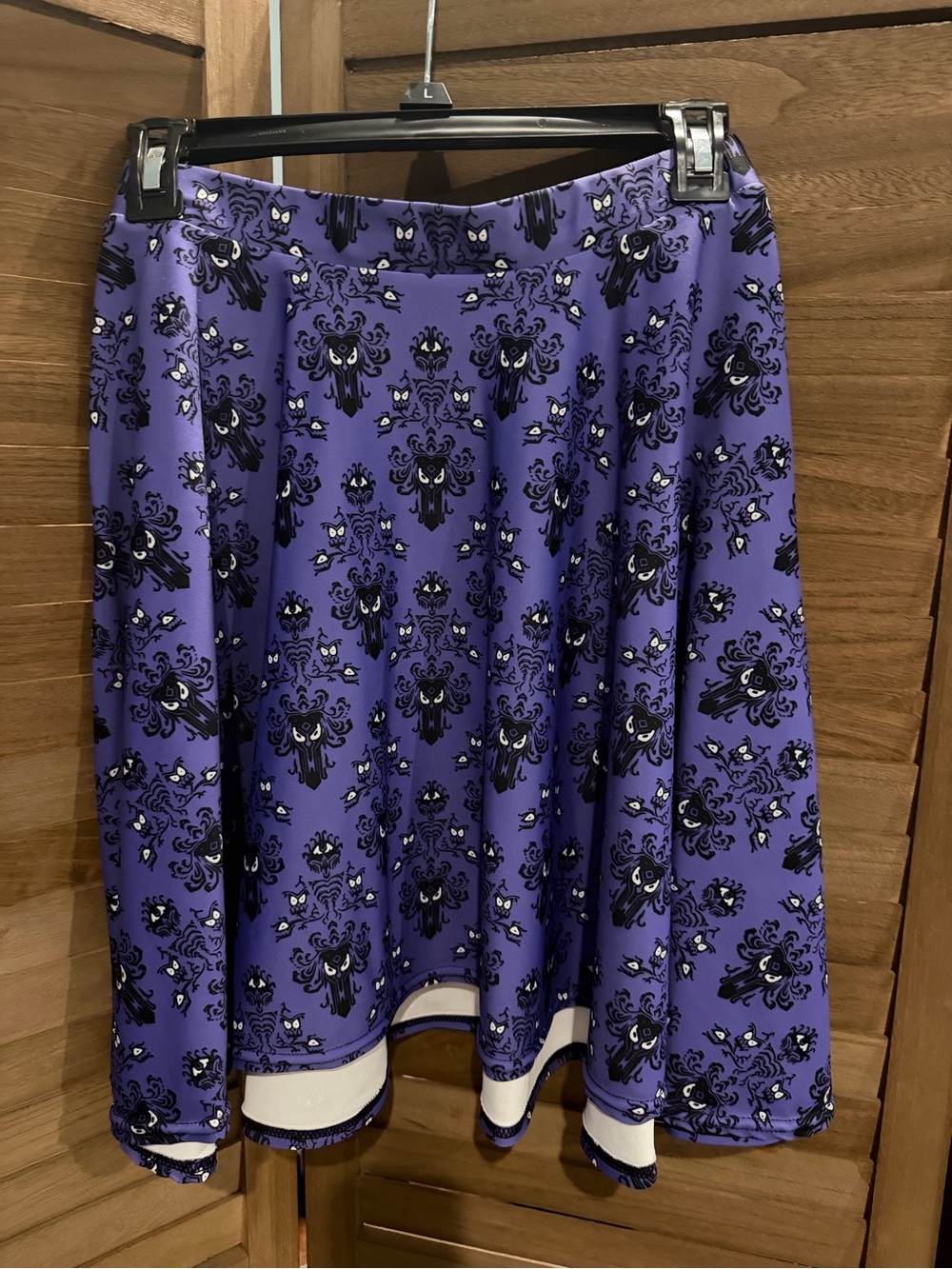 Purple Haunted Mansion print Skirt